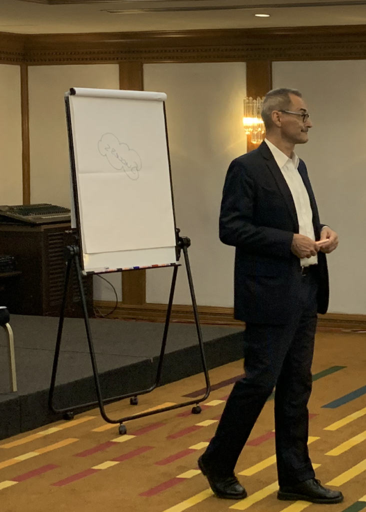 Marc Deschamps facilitating an executive leadership workshop in Asia